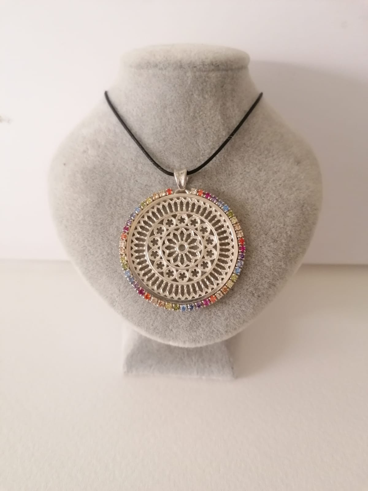 San Rufino Cathedral rose window pendant in 925 silver