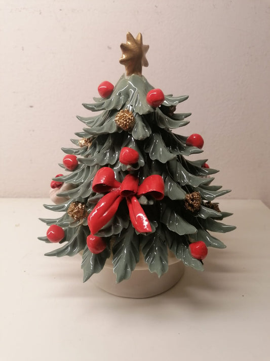 Albero di Natale in porcellana dipinta a mano Capodimonte