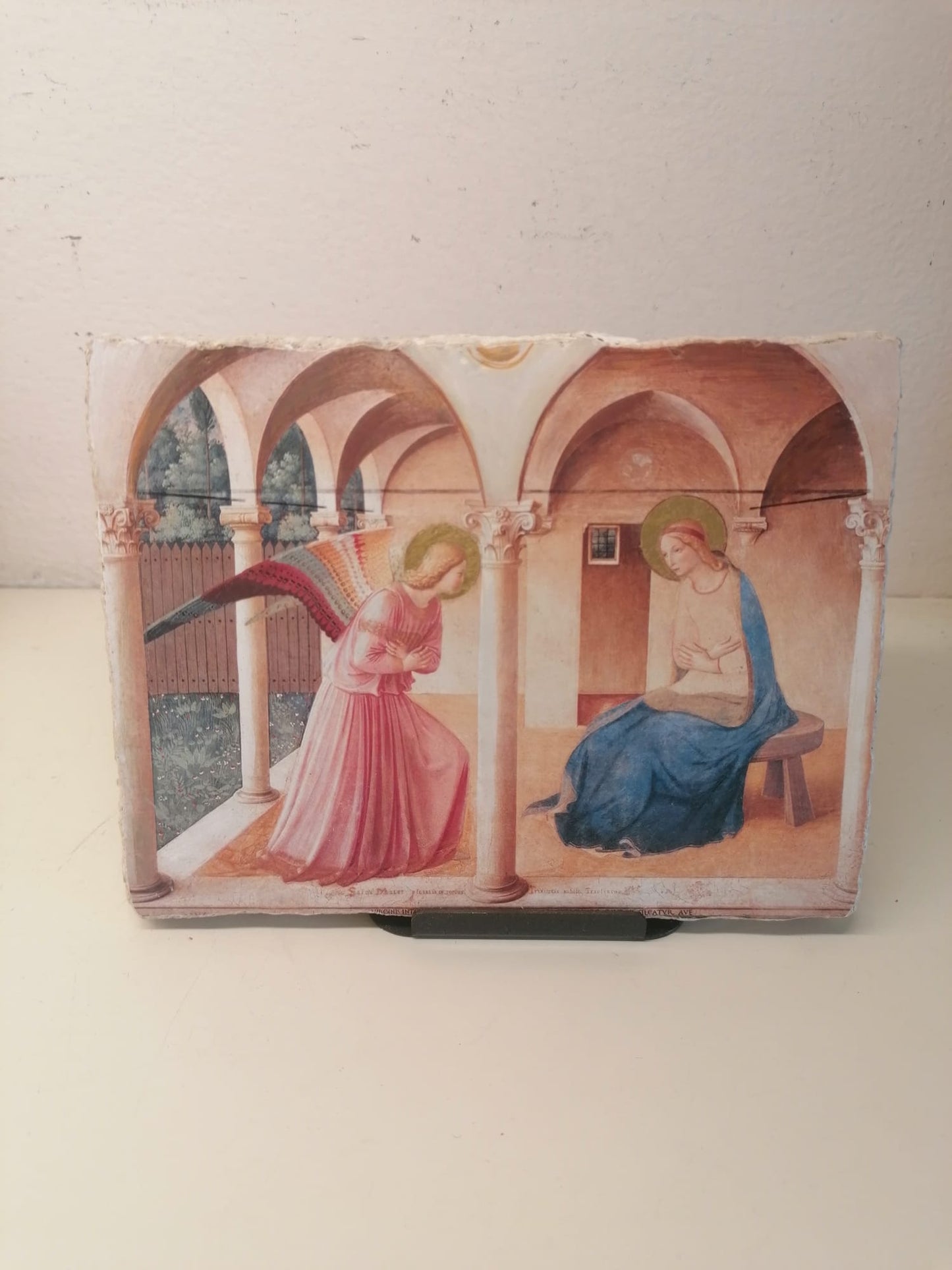 Riproduzione Affresco in pictografia Beato Angelico Annunciazione