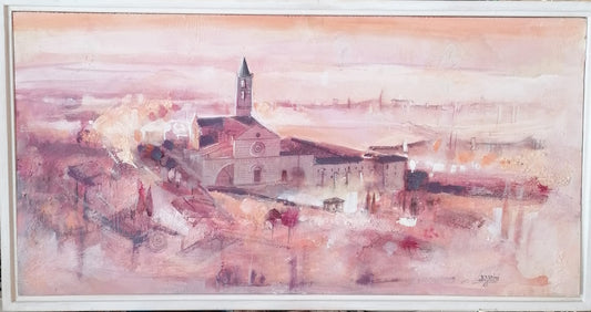 Quadro veduta sulla Chiesa di S.Chiara Assisi