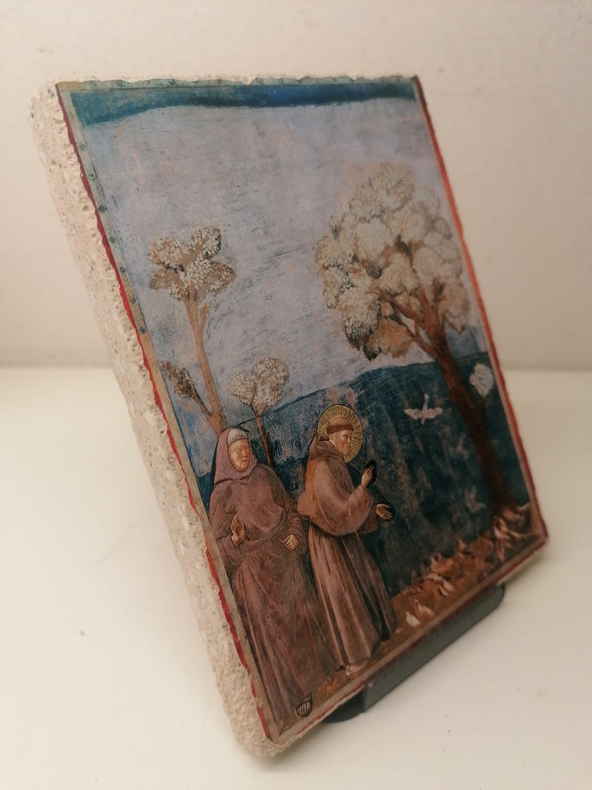 Reproduction Fresco in pictography Adoration of the Magi Giotto 6x6 cm