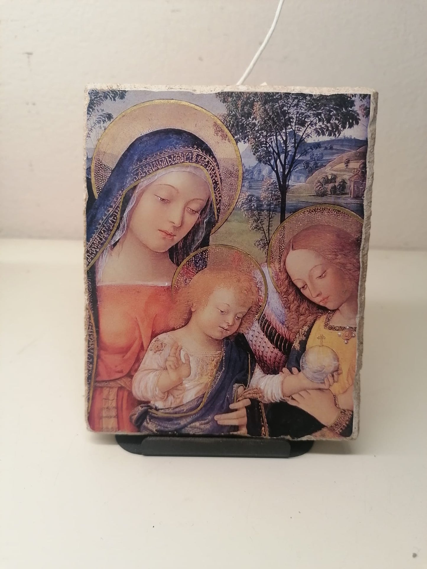 Riproduzione su affresco in pictografia Pinturicchio Madonna della pace