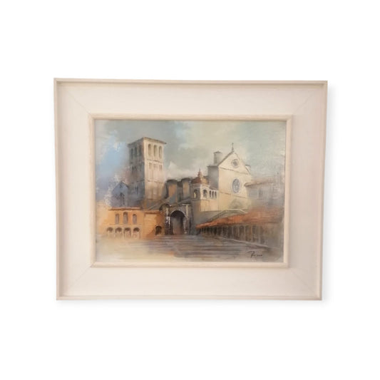 Quadro veduta sulla Basilica di S. Francesco di Assisi