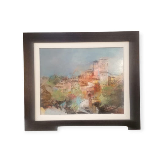 Quadro veduta del borgo di Corciano