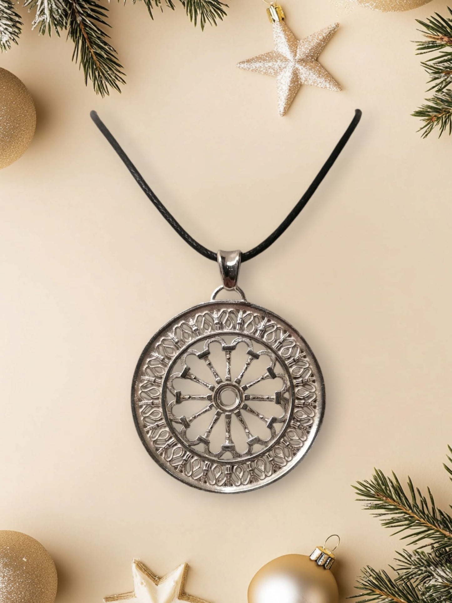 San Rufino Cathedral rose window pendant in 925 silver