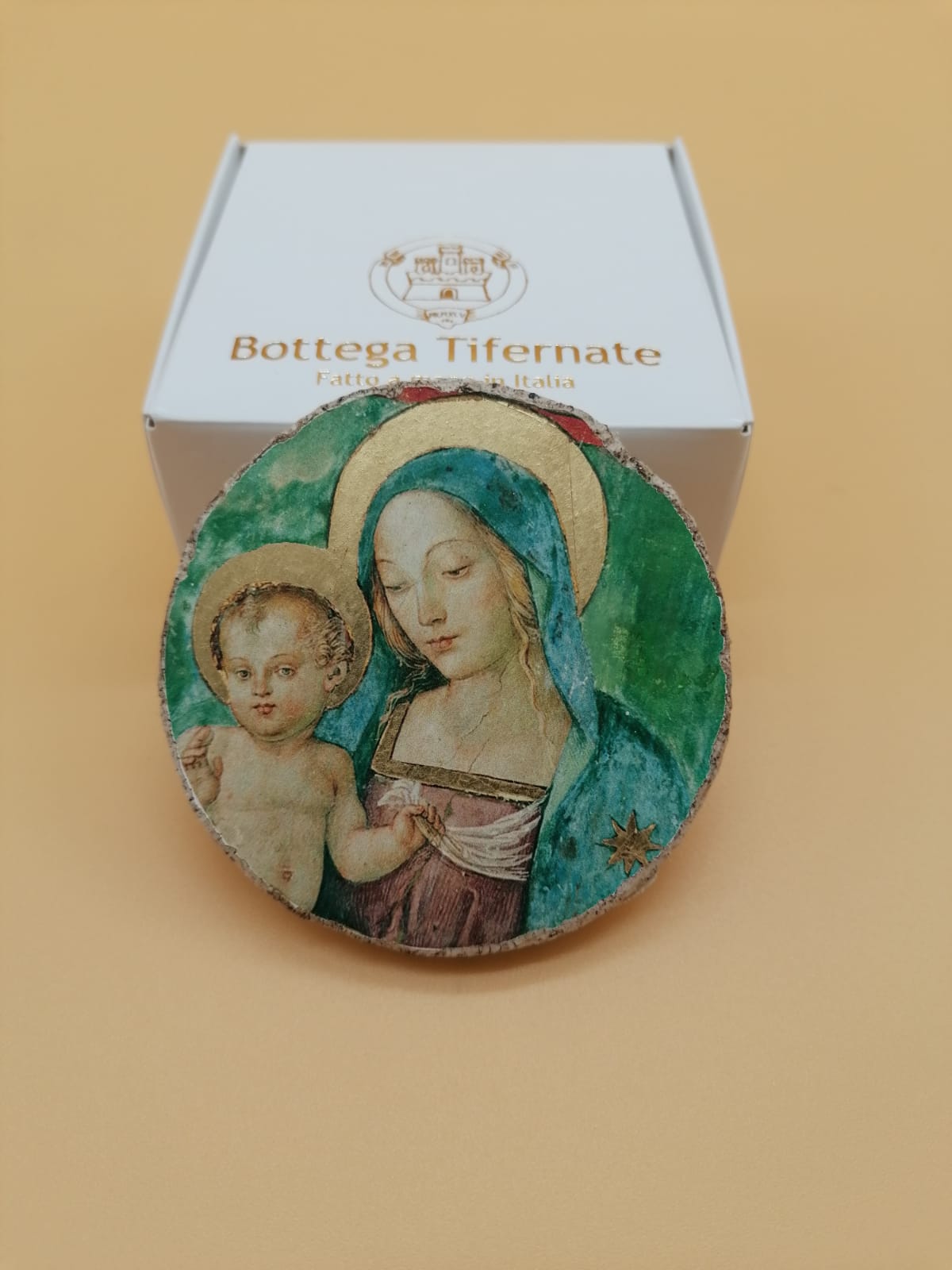 Tondino in Affresco in pictografia diam cm 7