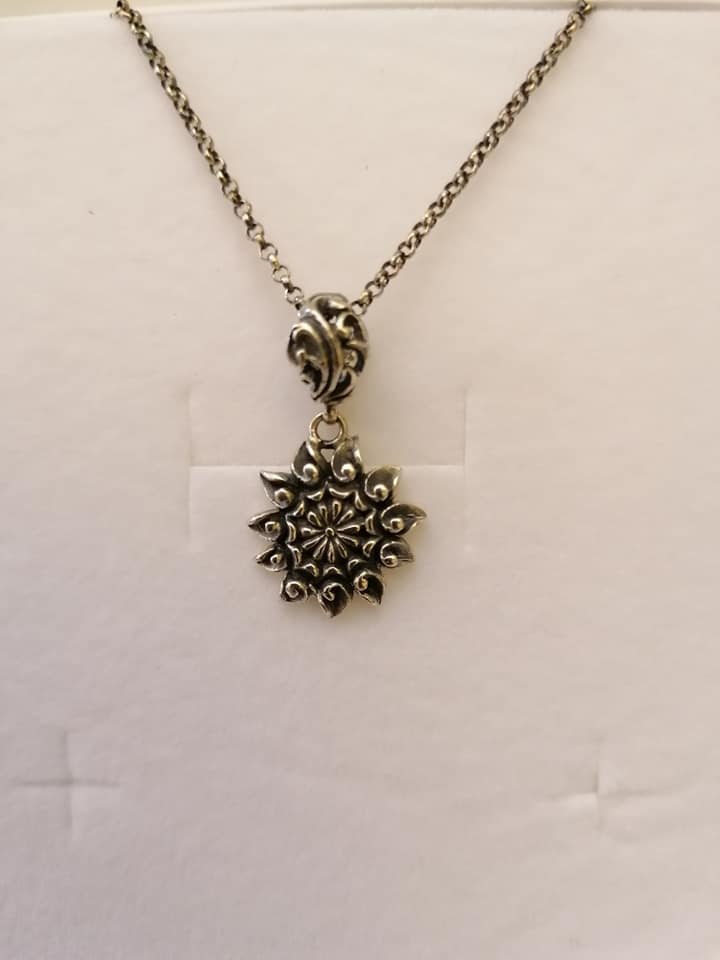 Pendente "fiore" in argento