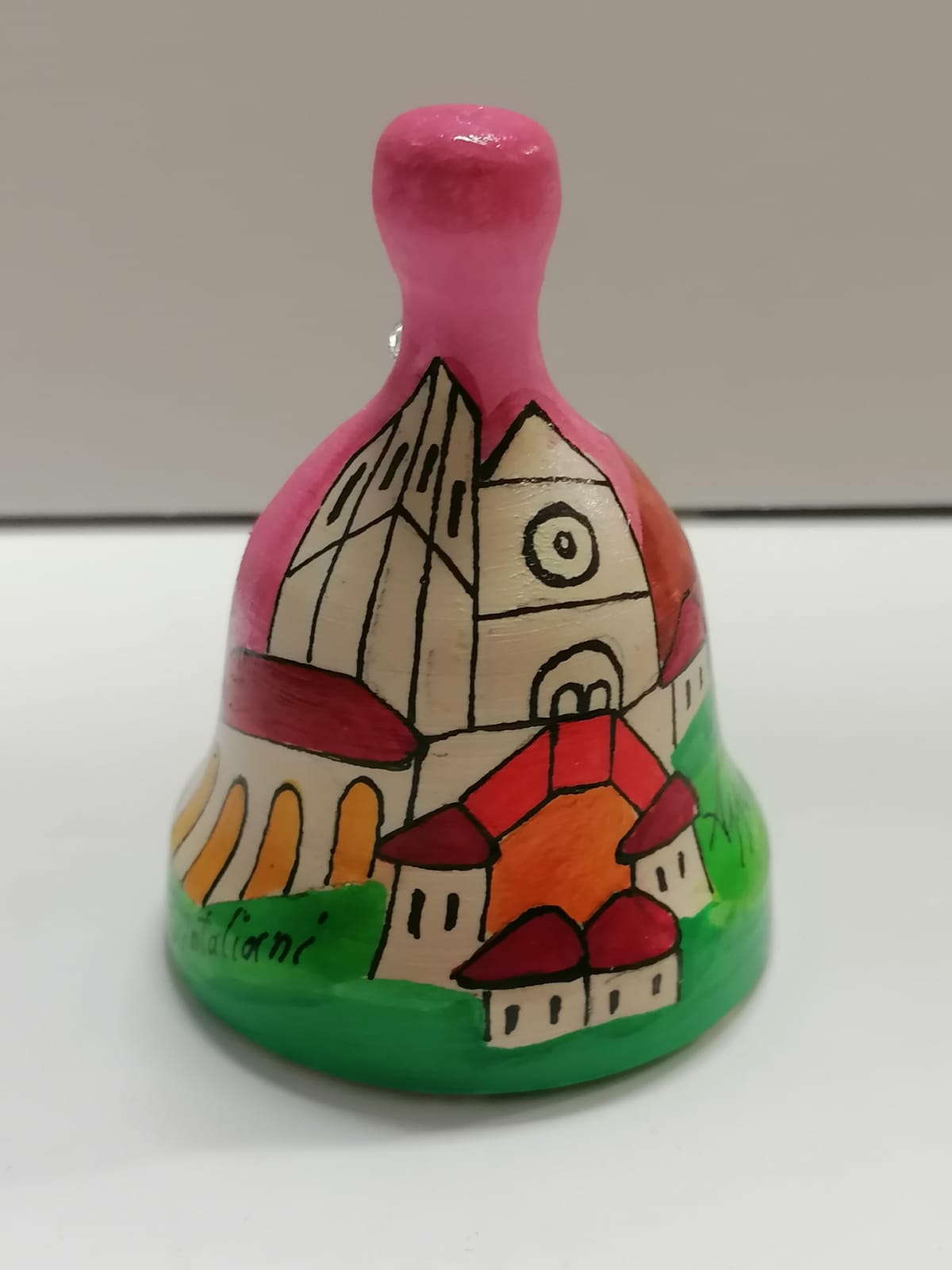 Decorazione dipinta campanellina Assisi Quintaliani Design