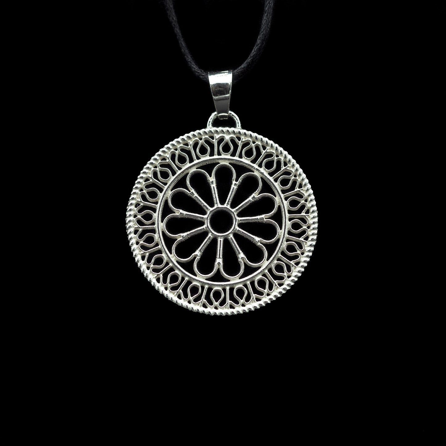 San Rufino Cathedral rose window pendant in 925 silver