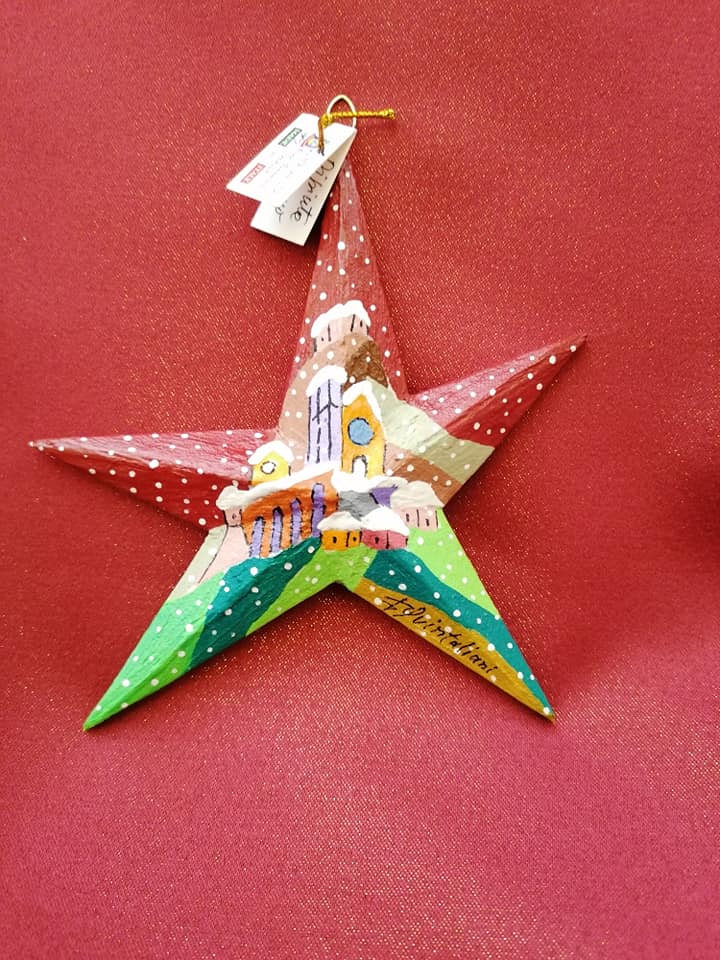 Decorazione stella di Natale Assisi Quintaliani Design