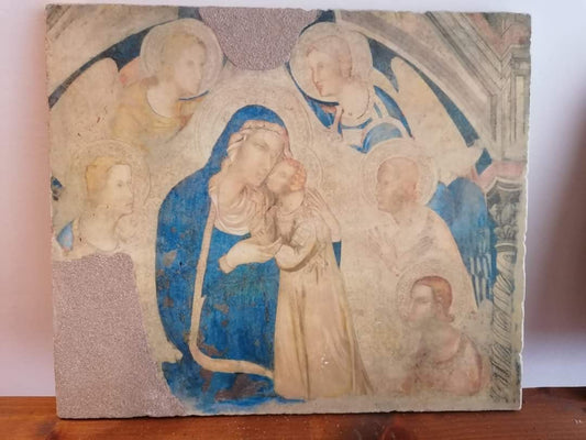 Riproduzione su affresco in pictografia  Madonna del Popolo