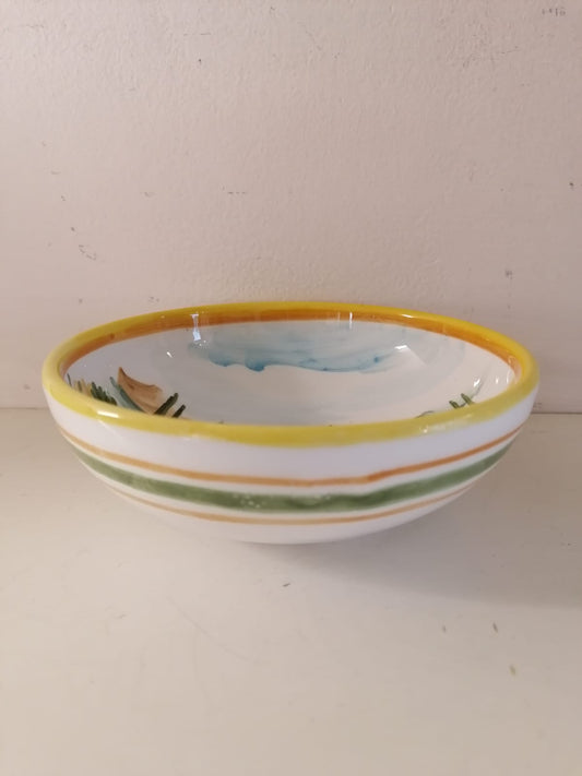 Bolo in ceramica dipinta a mano Deruta