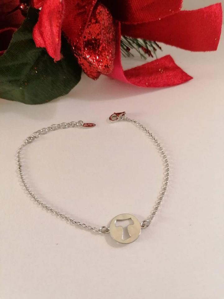 Silver bracelet with Tau