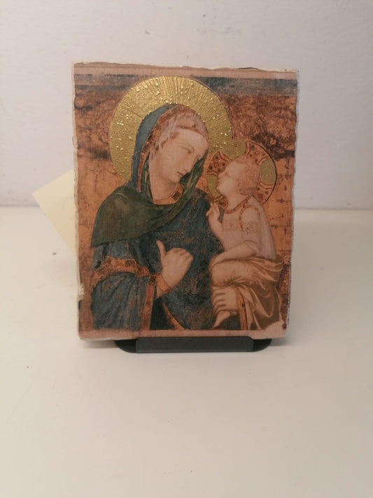 Riproduzione  Affresco in pictografia Madonna dei Tramonti