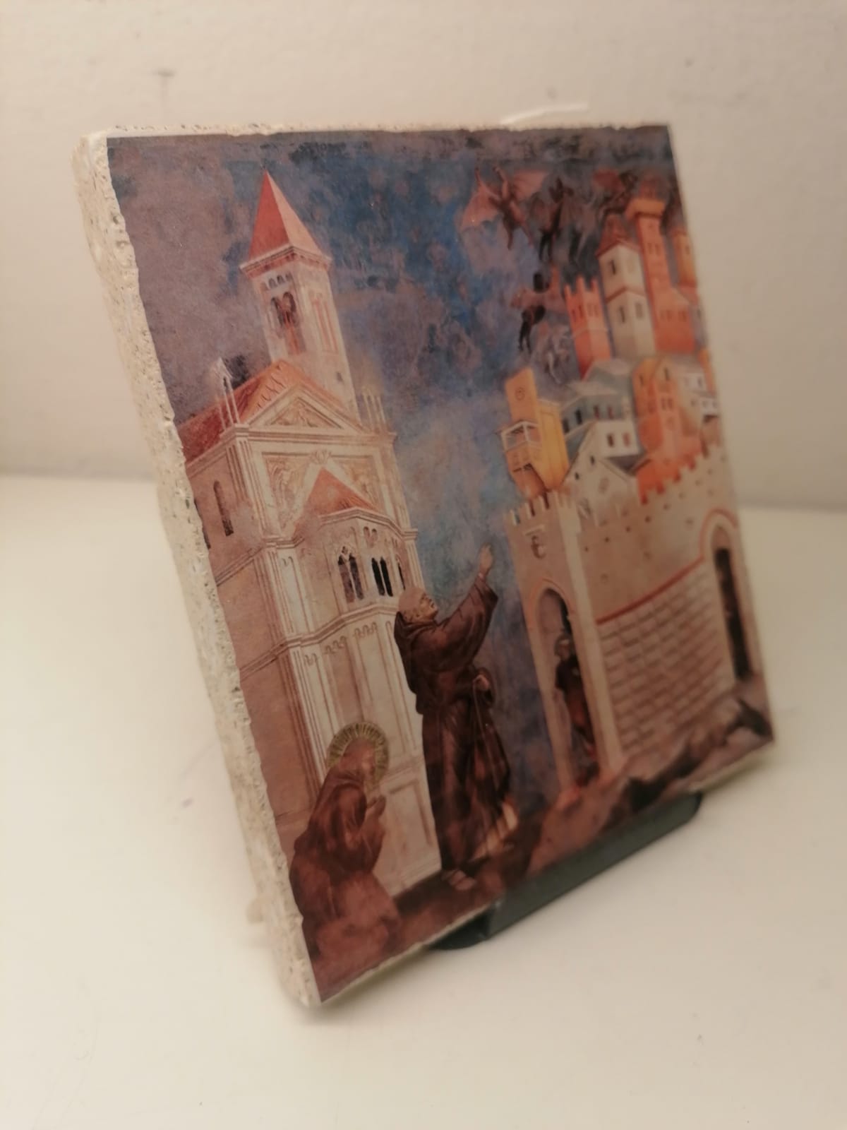 Reproduction of fresco in Giotto Nativity pictography