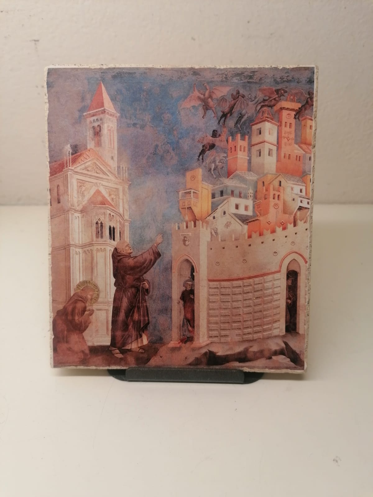 Reproduction of fresco in Giotto Nativity pictography