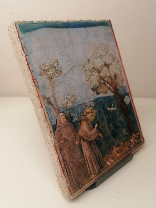 Reproduction Fresco in pictography Adoration of the Magi Giotto 6x6 cm