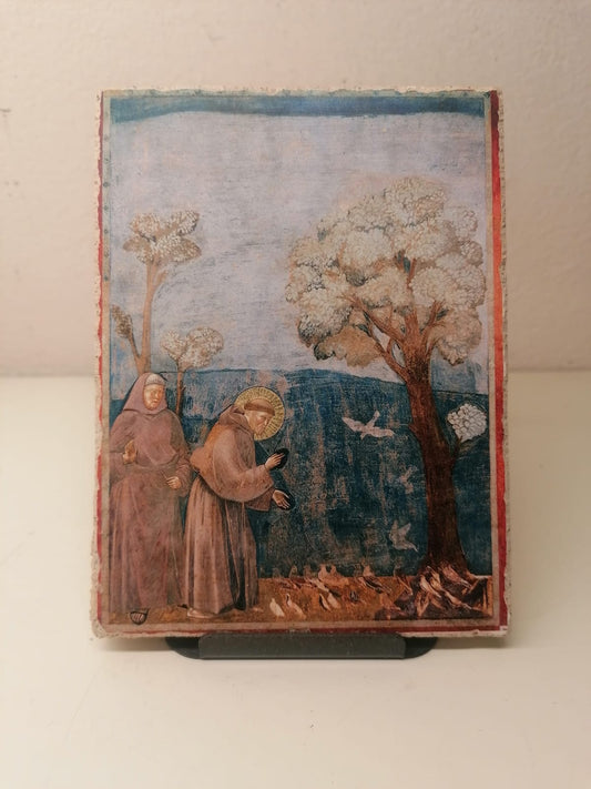 Reproduction Fresco in pictography Adoration of the Magi Giotto 6x6 cm