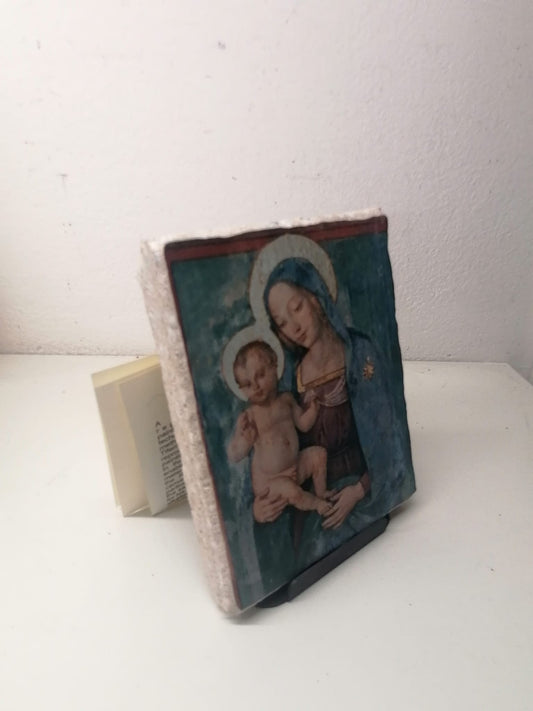Riproduzione su affresco in pictografia  Pinturicchio Madonna Spello