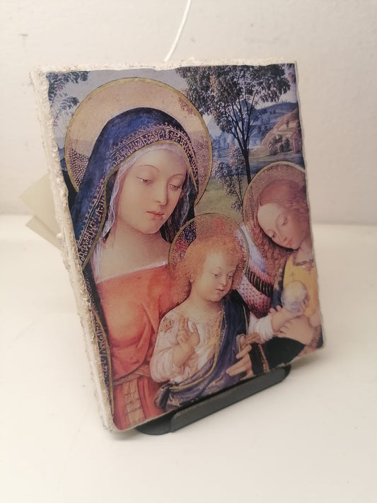 Riproduzione su affresco in pictografia  Pinturicchio Madonna della pace