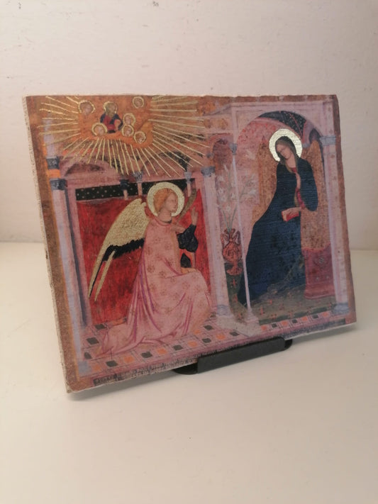 Reproduction of fresco in Giotto Nativity pictography