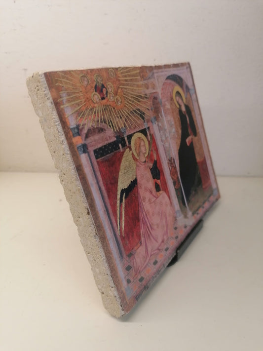 Reproduction of fresco in Giotto Nativity pictography