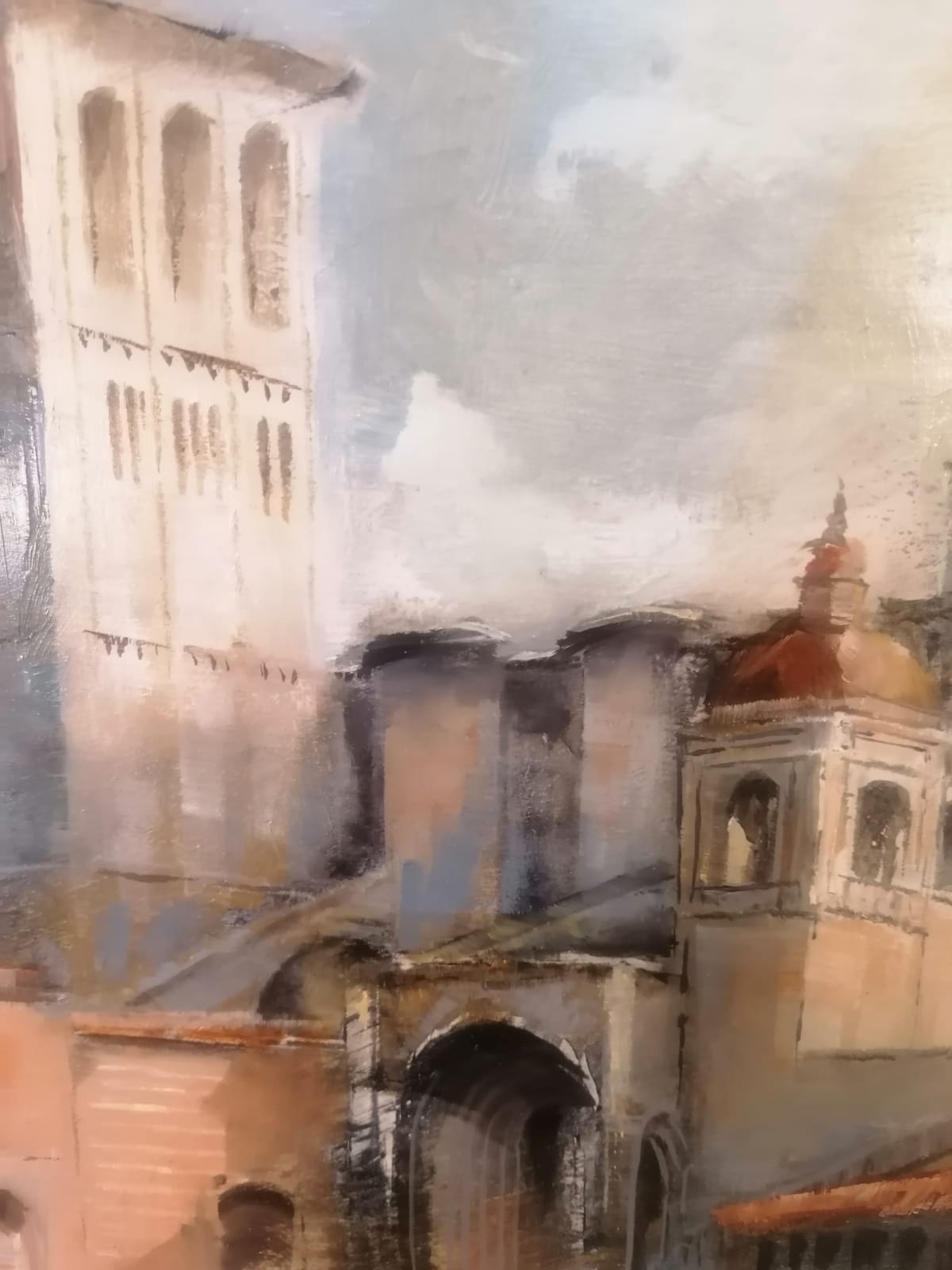 Quadro veduta sulla Basilica di S. Francesco di Assisi