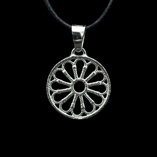 Basilica s. rose window pendant Francesco 925 silver
