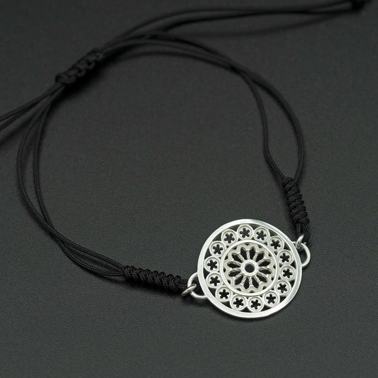 925 silver bracelet with San Rufino rose window