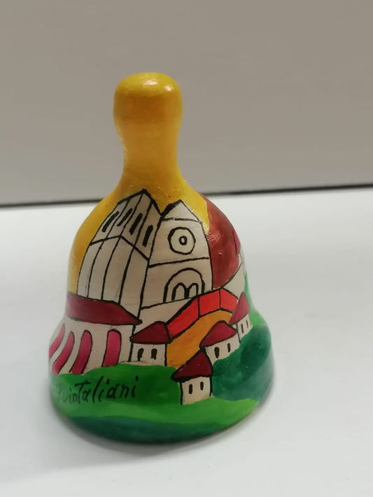 Painted bell decoration Assisi Quintaliani Design