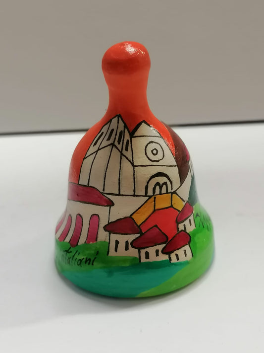 Painted bell decoration Assisi Quintaliani Design