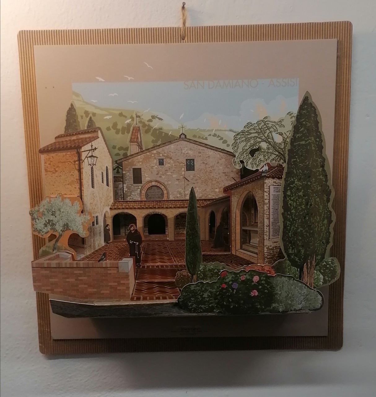 Doni di Carta quadro pop-up Assisi San Damiano