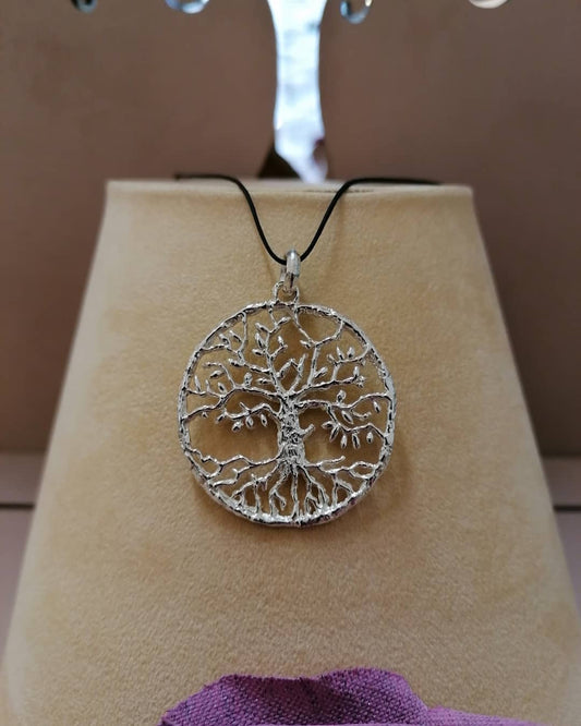 Ciondolo Albero della vita in argento realizzato a mano